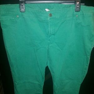 Plus size green Old Navy Skinny jeans